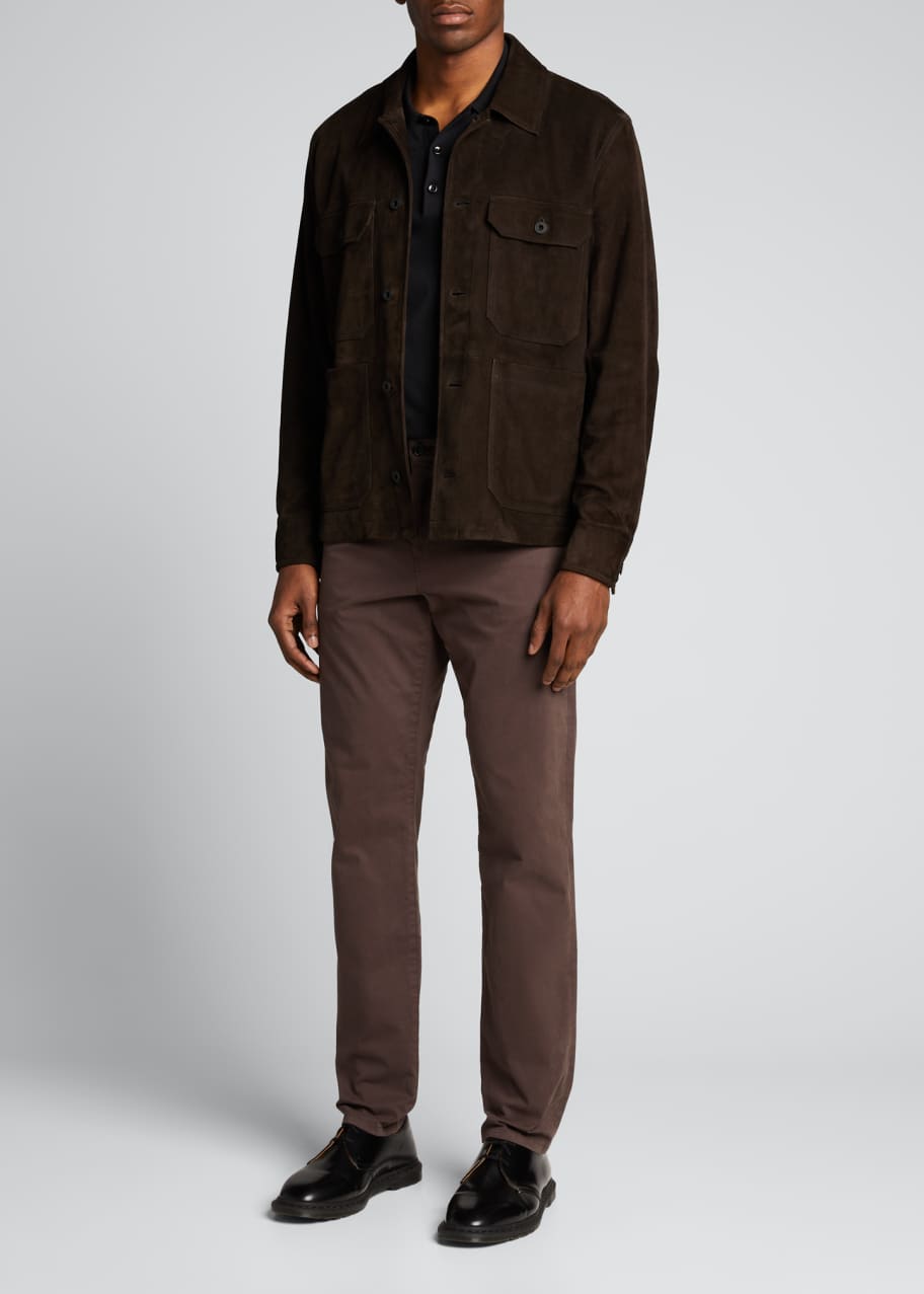 Vince Men s Suede Utility Jacket Bergdorf Goodman