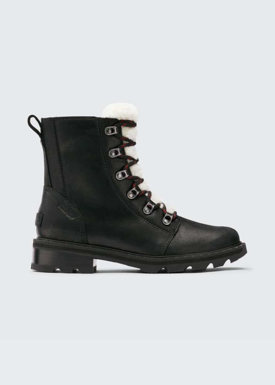 Sorel Lennox Shearling Winter Combat Boots Bergdorf Goodman