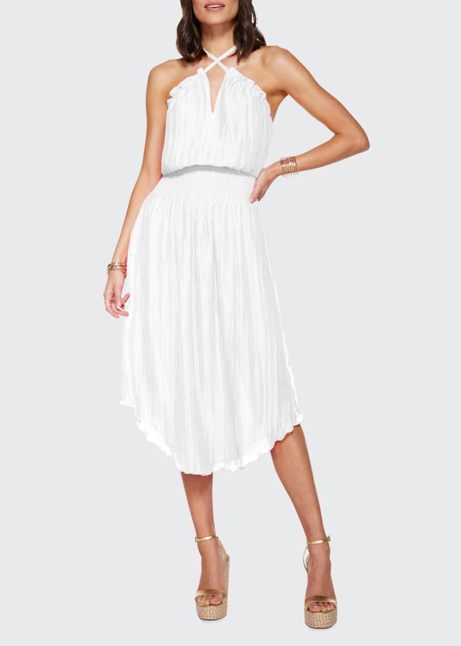 Ramy Brook Deanna Smocked Midi Dress - Bergdorf Goodman