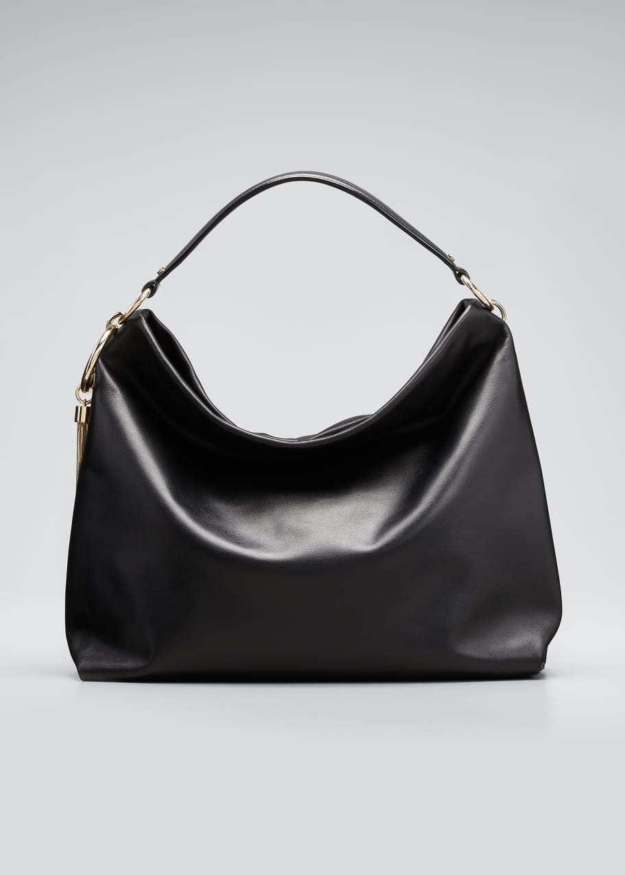 Jimmy Choo Callie Leather Hobo Shoulder Bag - Bergdorf Goodman