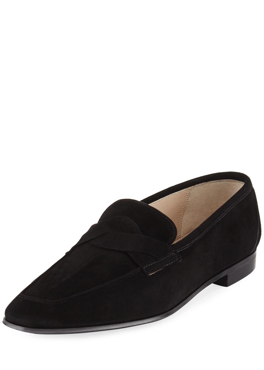 Silvia Fiorentina Suede Penny Loafer - Bergdorf Goodman display picture 3