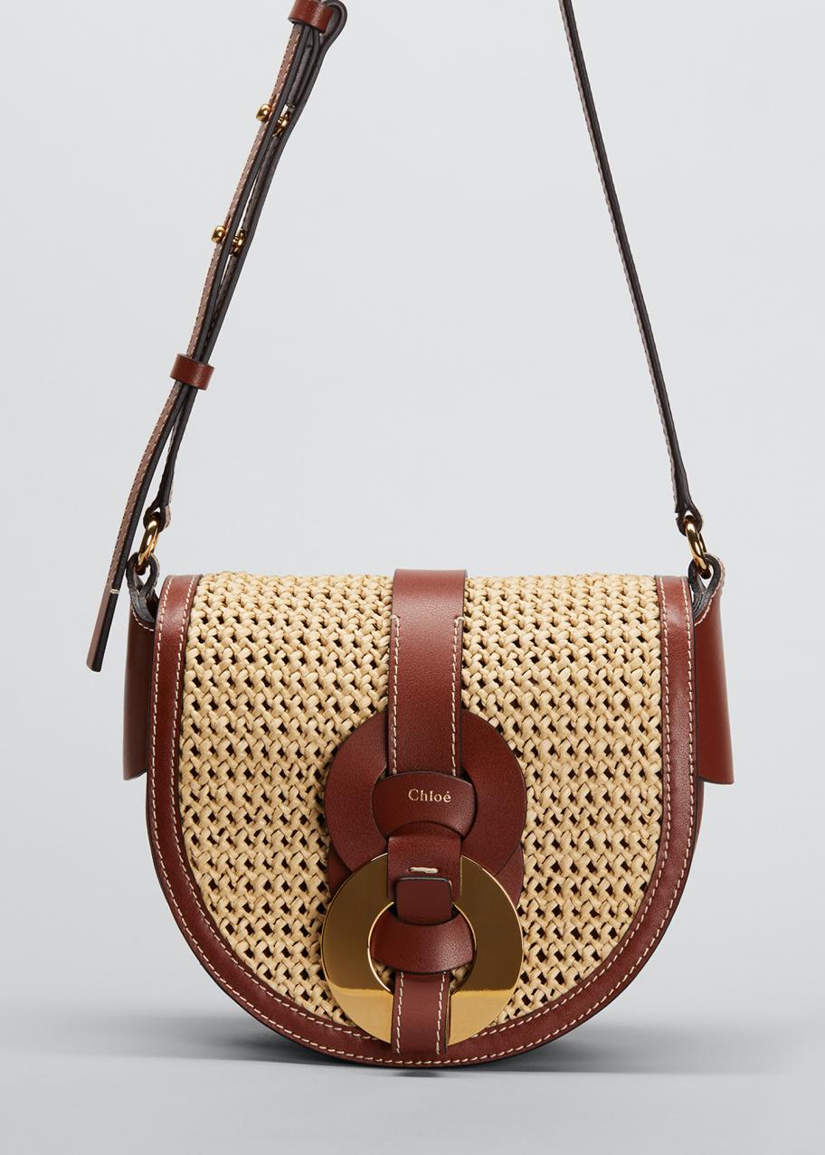 らいむ_Chloé DARRYL MINI CROSSBODY BAG Chloé Darryl Woven Ring Raffia Crossbody Bag - Bergdorf Goodman
