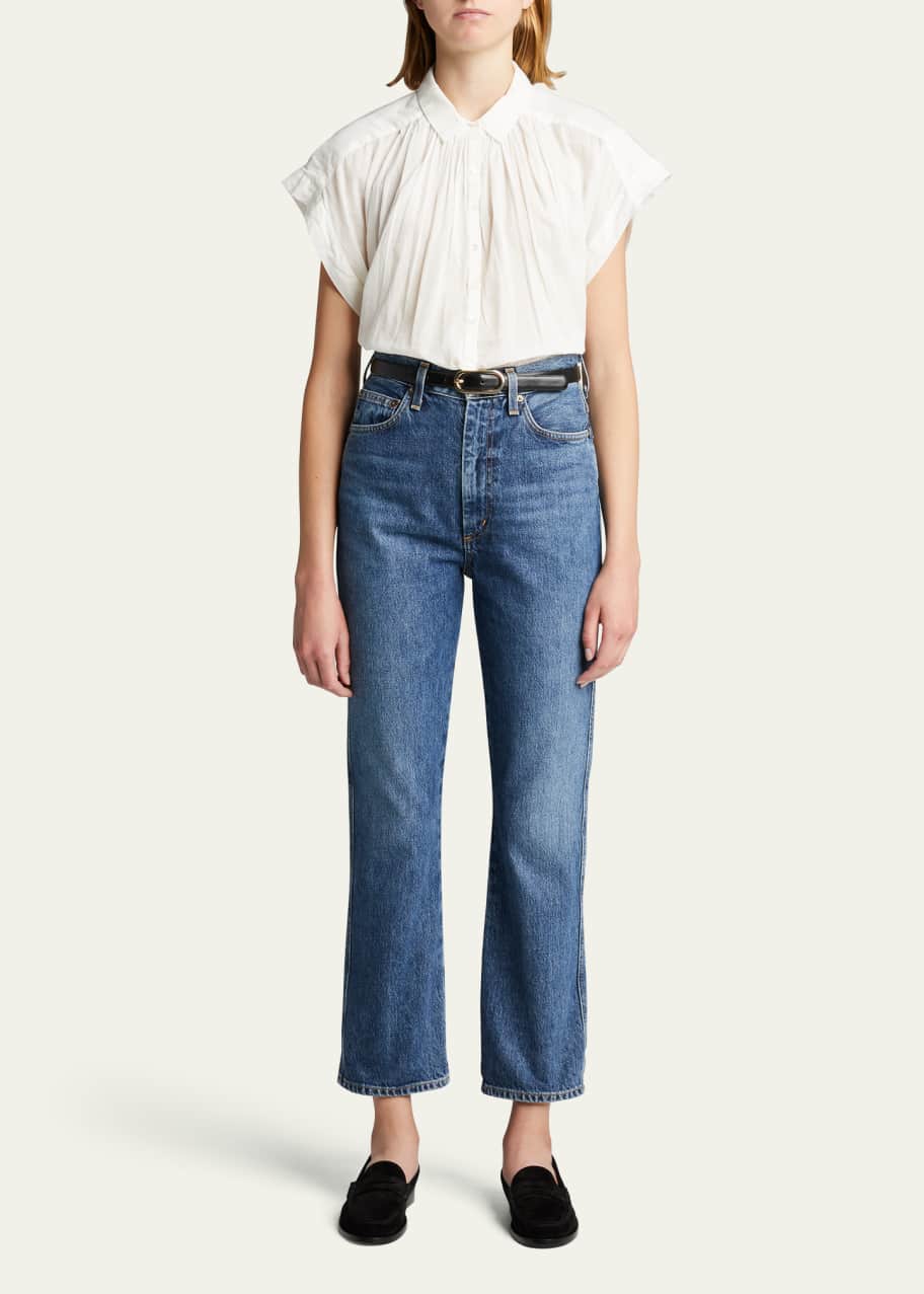 Image 1 of 1: Normandy Cotton Voile Blouse