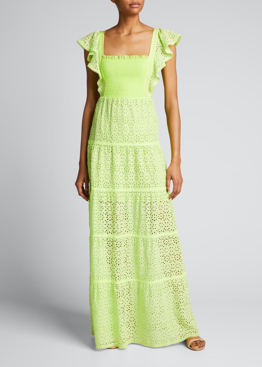 ALICE + OLIVIA Jules Tie-Back Paneled Maxi Dress - Bergdorf Goodman