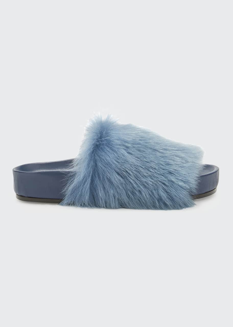 Jil sander shearling slides clearance