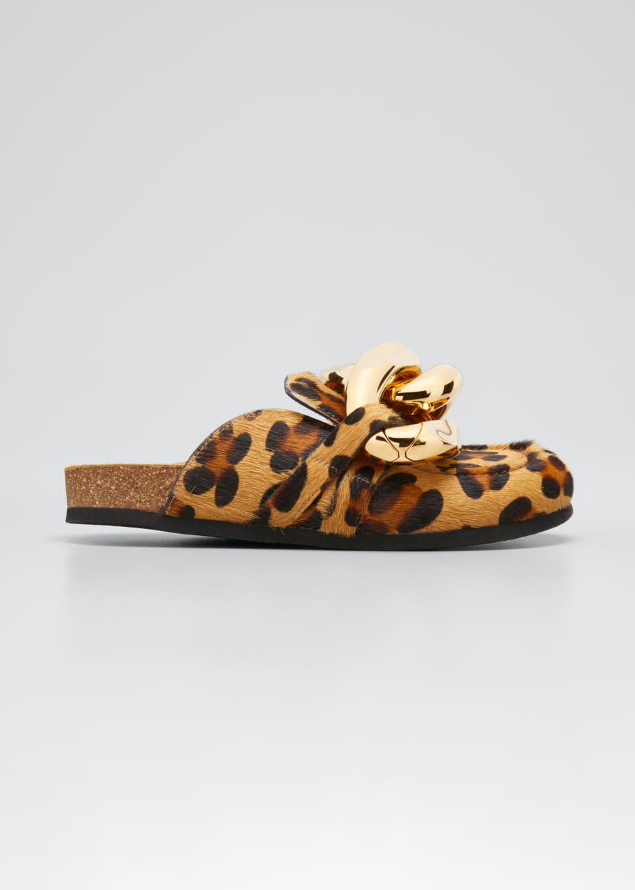 Animal print slides mules best sale