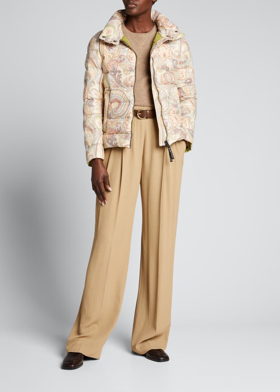 Etro Groovy Paisley-Print Down Puffer Jacket Bergdorf Goodman