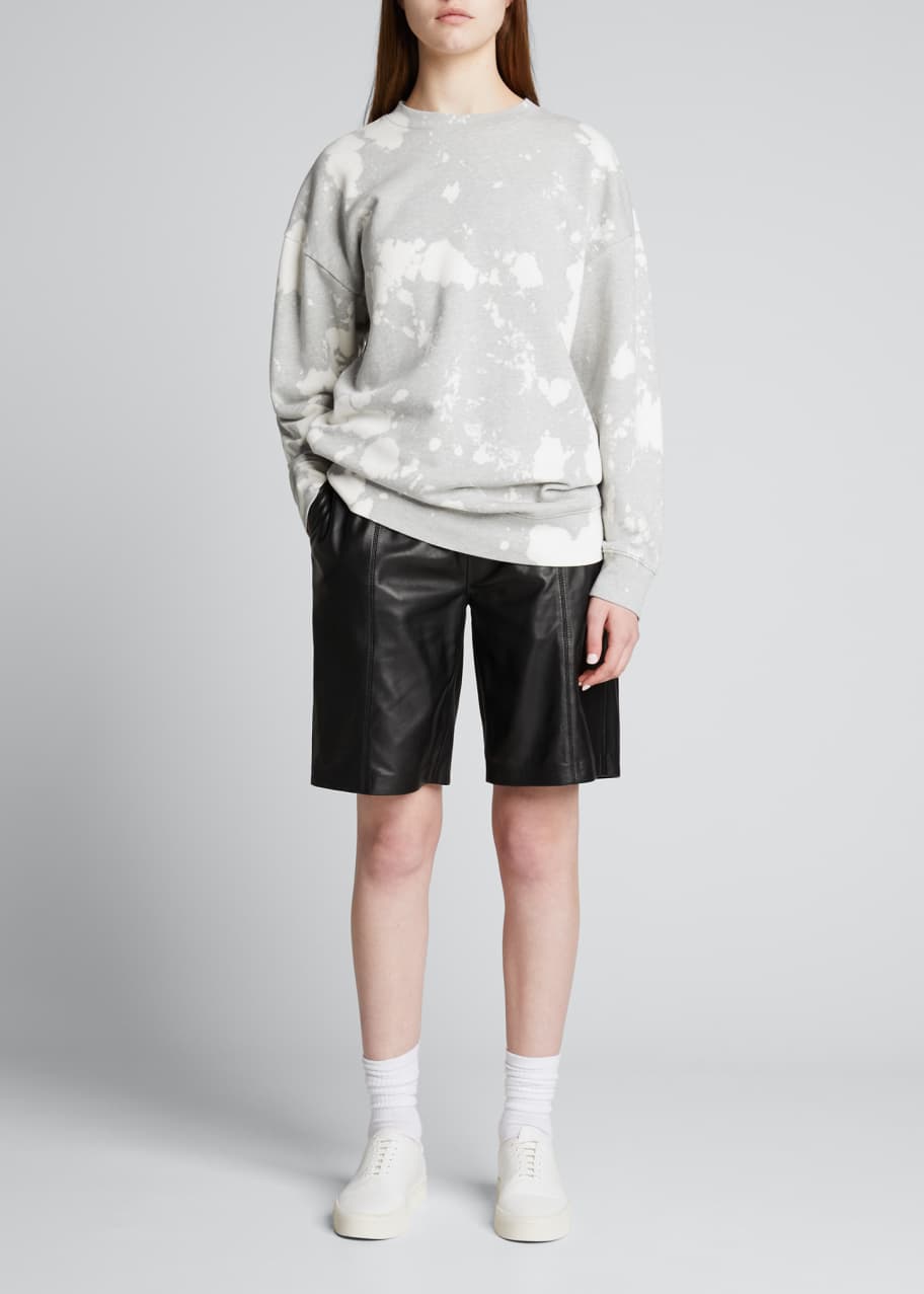 Leather Gym Shorts
