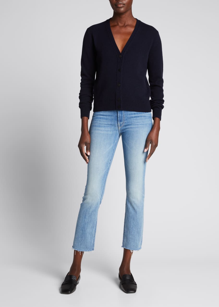Mid Rise Dazzler Crop Fray Jeans