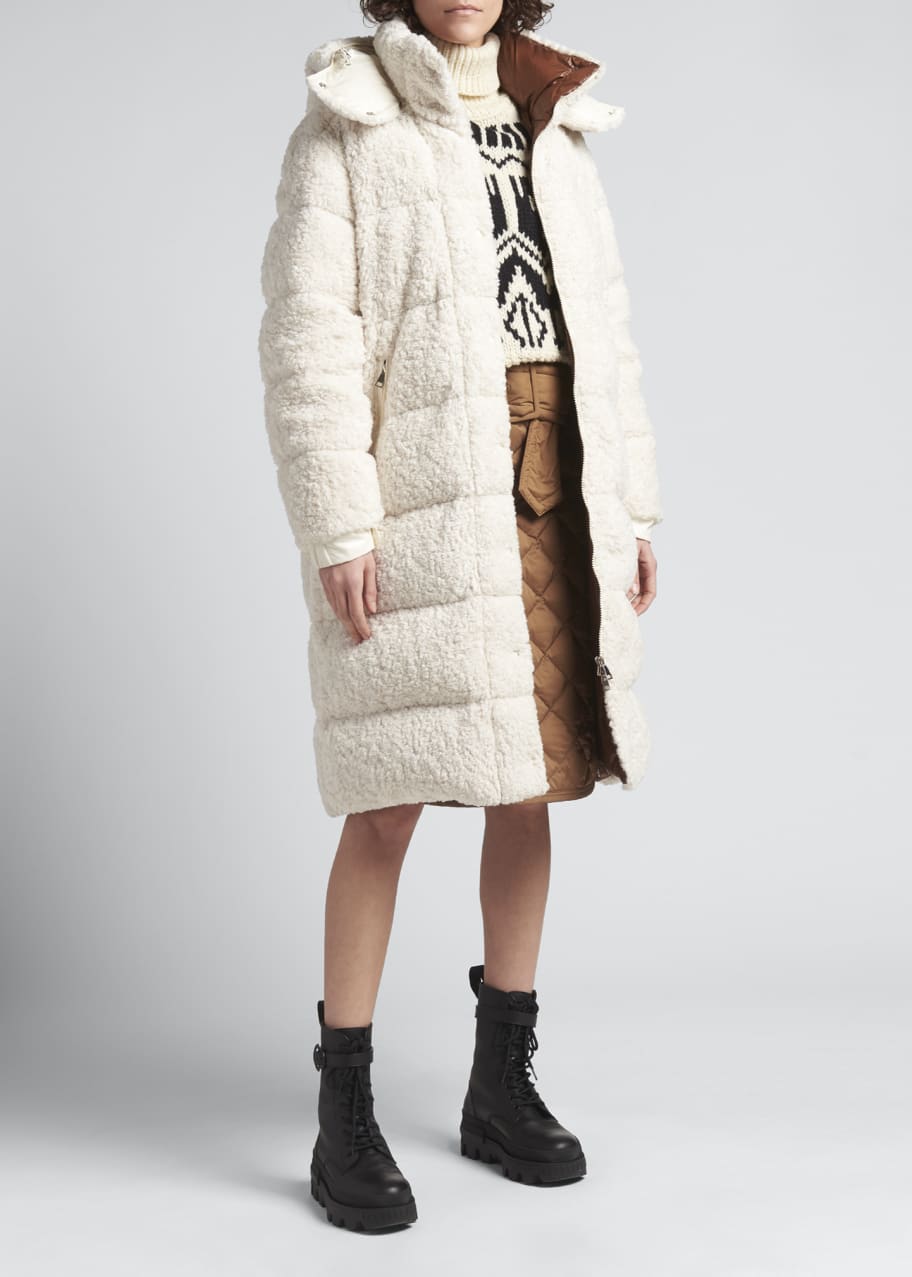 Moncler teddy coat clearance