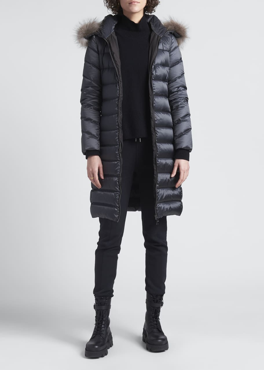 Moncler belted puffer coat shop