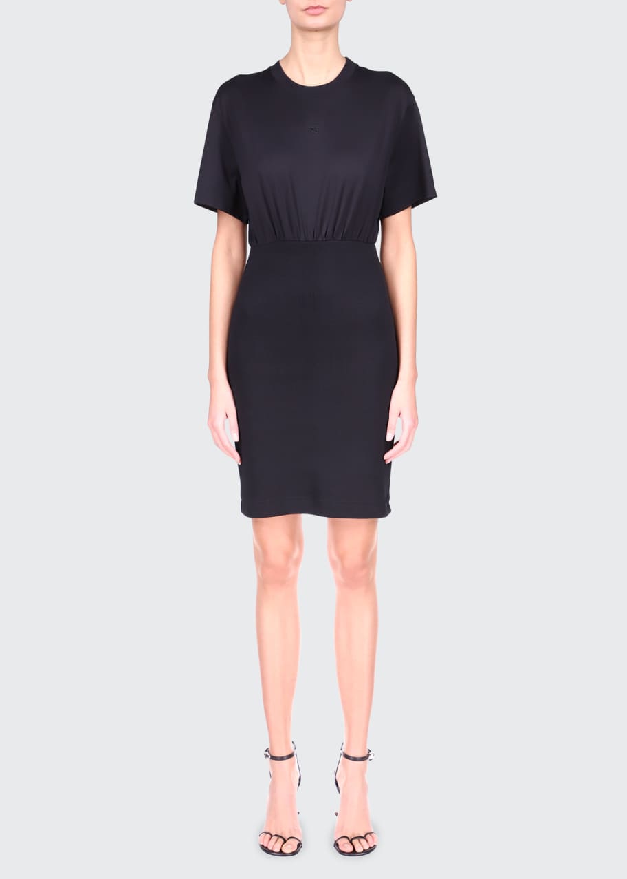Givenchy Short-Sleeve Jersey Dress - Bergdorf Goodman