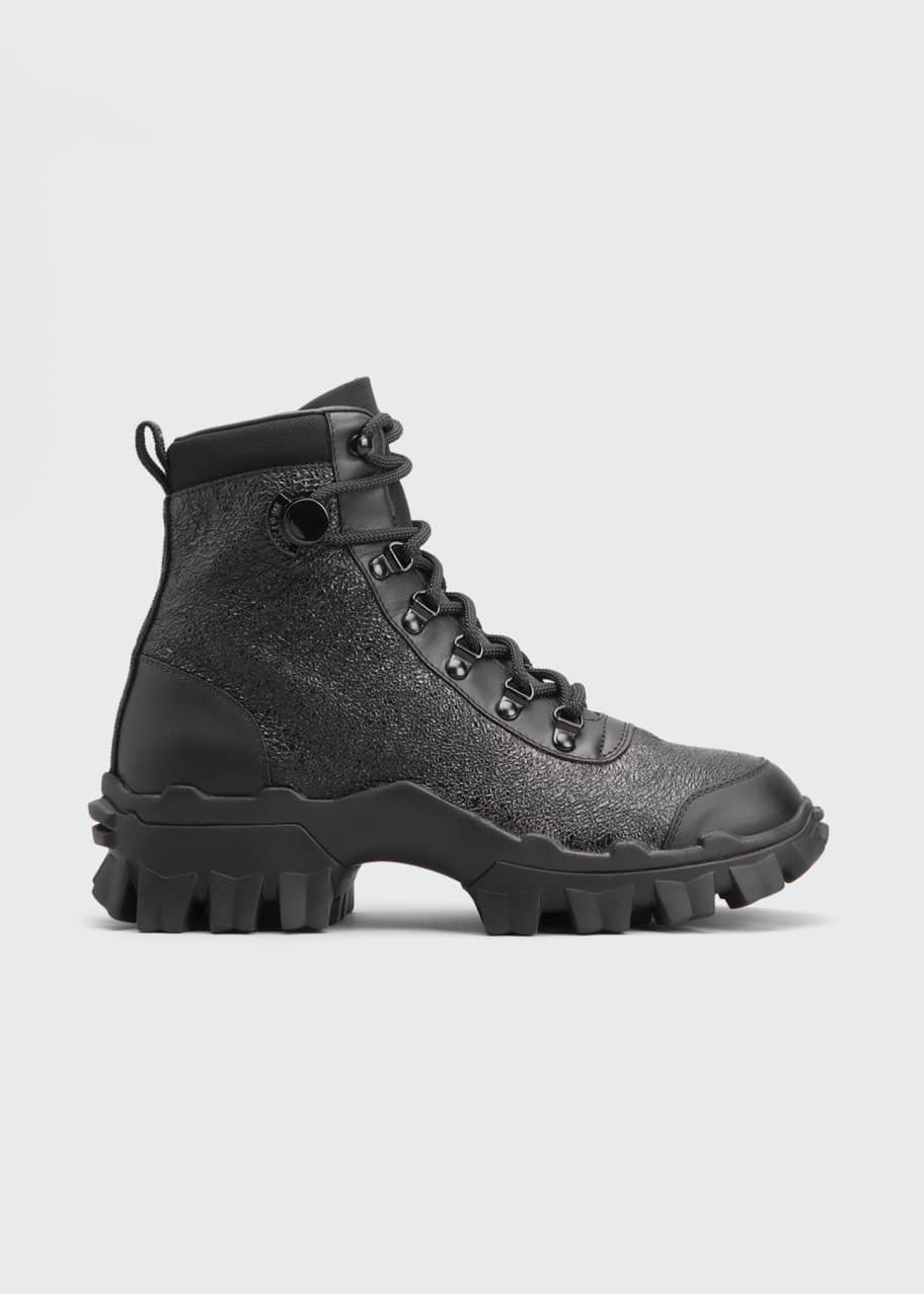 Moncler Helis Leather Lace Up Hiking Booties Bergdorf Goodman