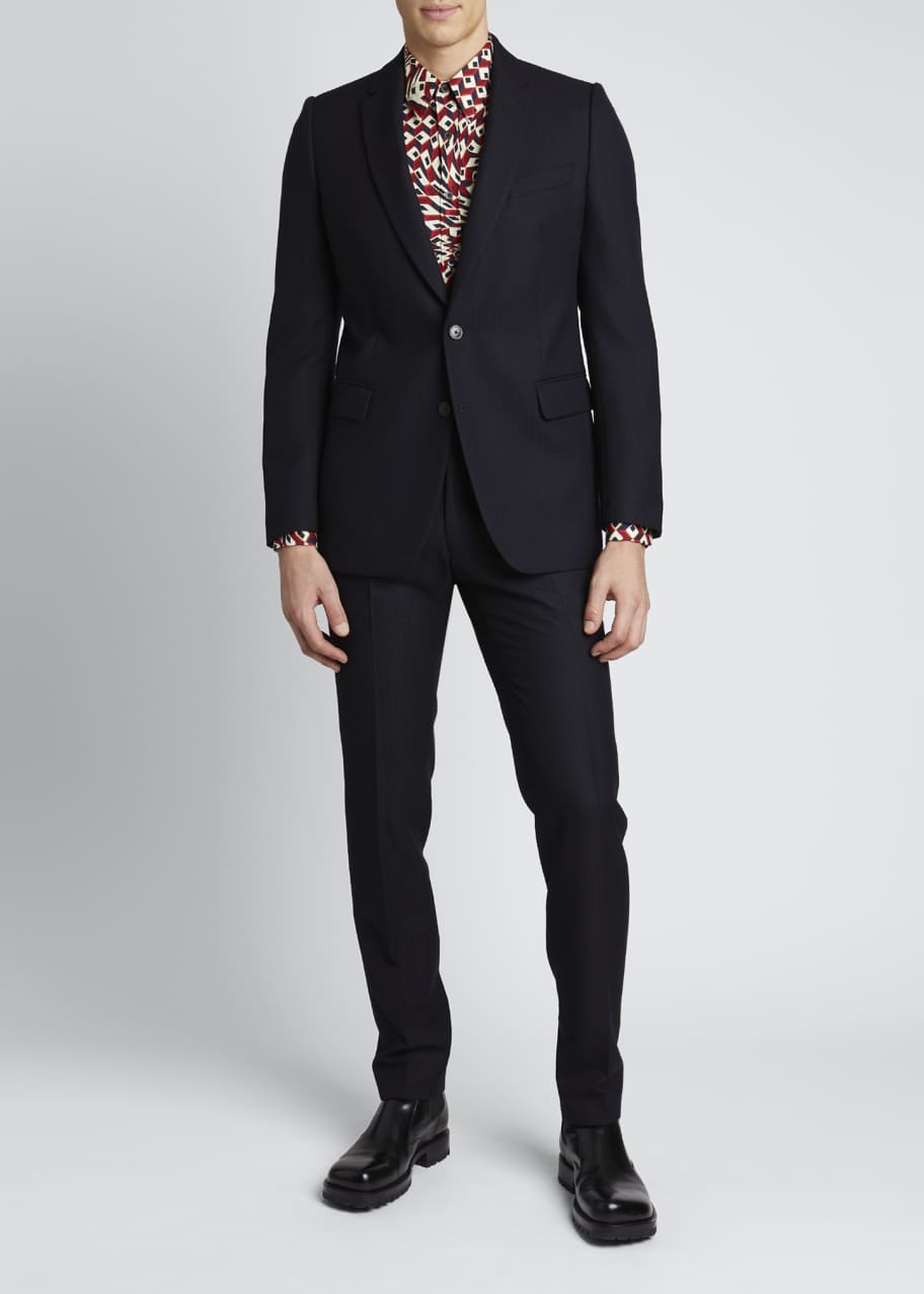 Dries Van Noten Men's Kline Solid Wool Slim-Fit Suit - Bergdorf