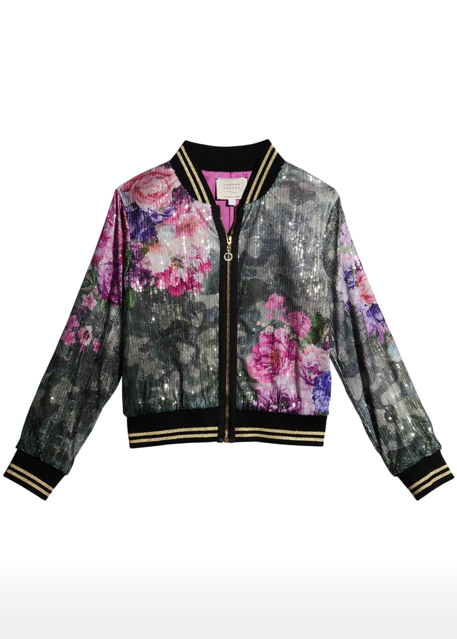 Hannah banana hotsell sequin bomber jacket