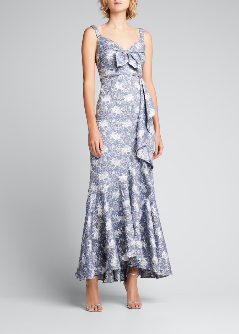 Theia metallic gown sale