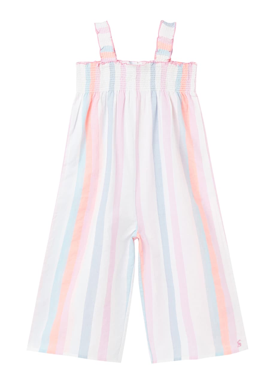 Joules Girl s Shannon Striped Wide Leg Jumpsuit Size 4 10 Bergdorf Goodman
