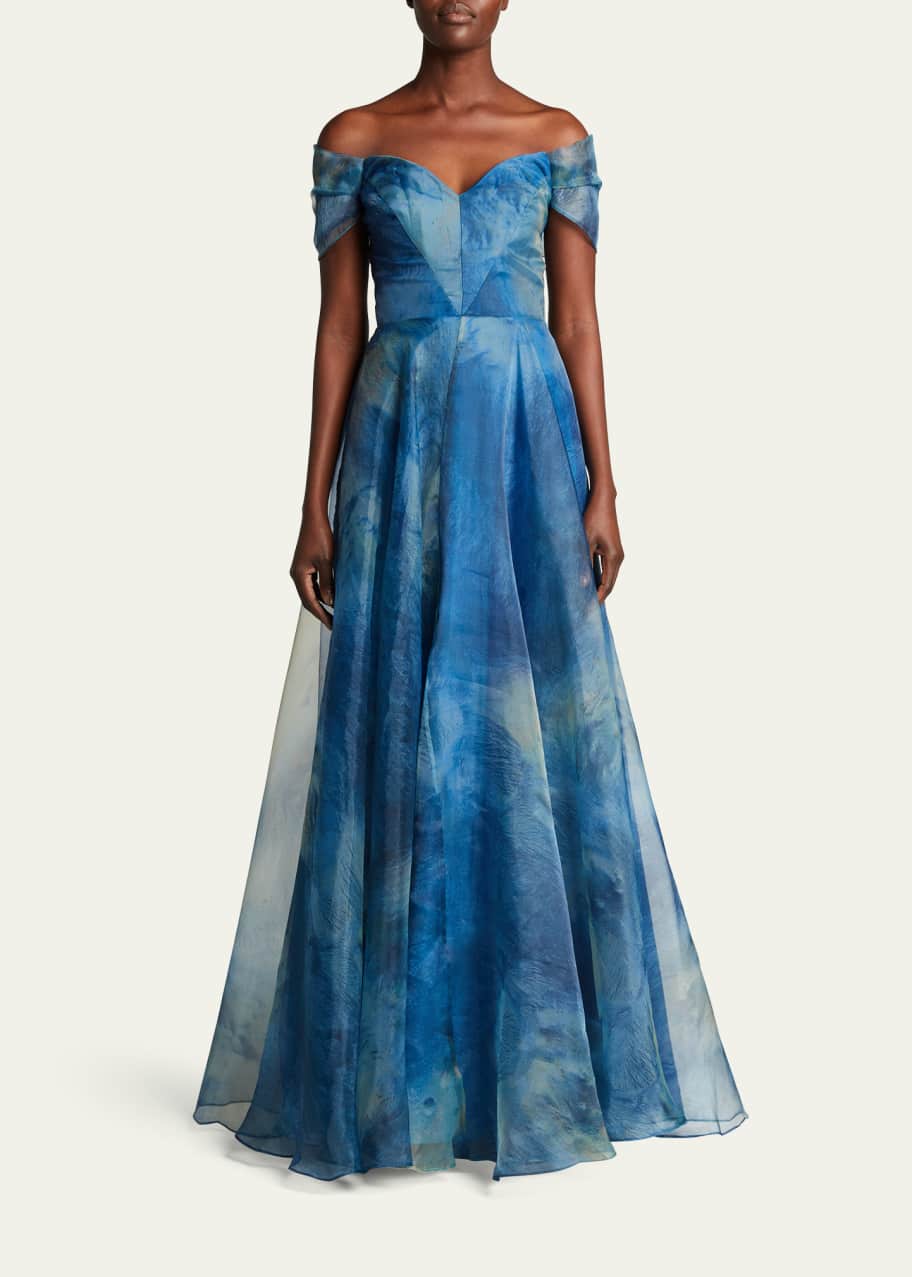ombre organza dress LASER CUT OMBRE ORGANZE DRESS | CULT MIA