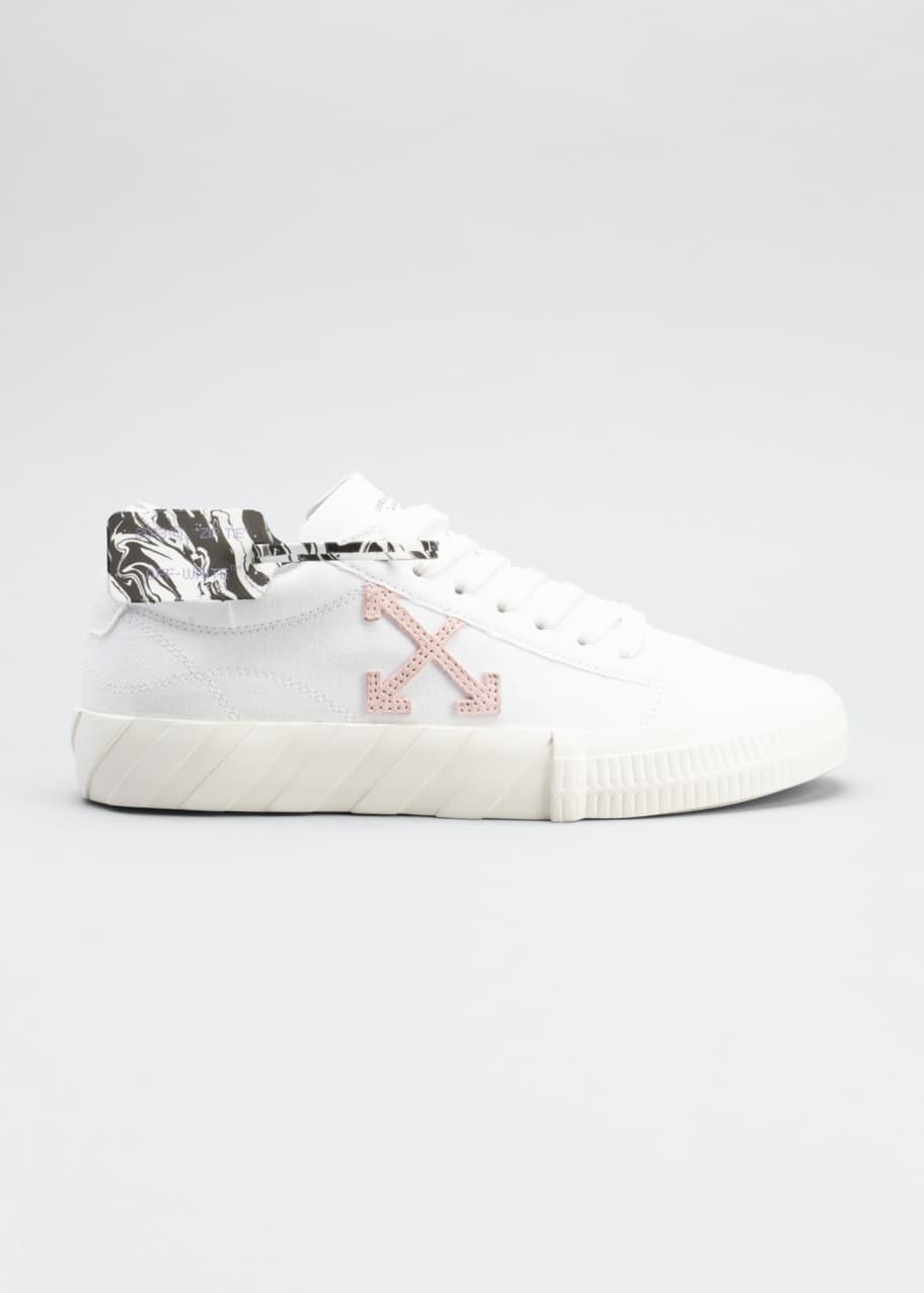Off White Vulcanized New Arrow Canvas Stripe Sneakers Bergdorf Goodman