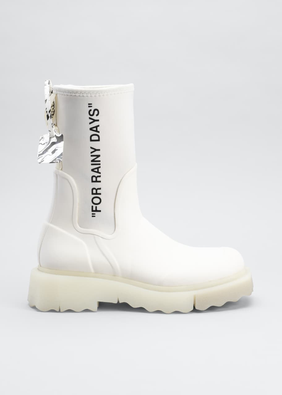 White rubber booties clearance
