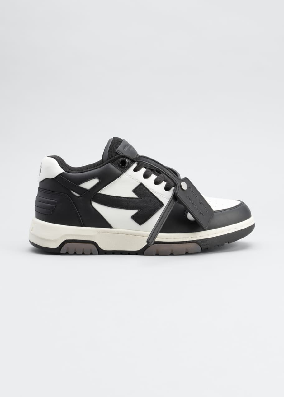 Off-White Out Of Office Bicolor Low-Top Leather Sneakers - Bergdorf Goodman