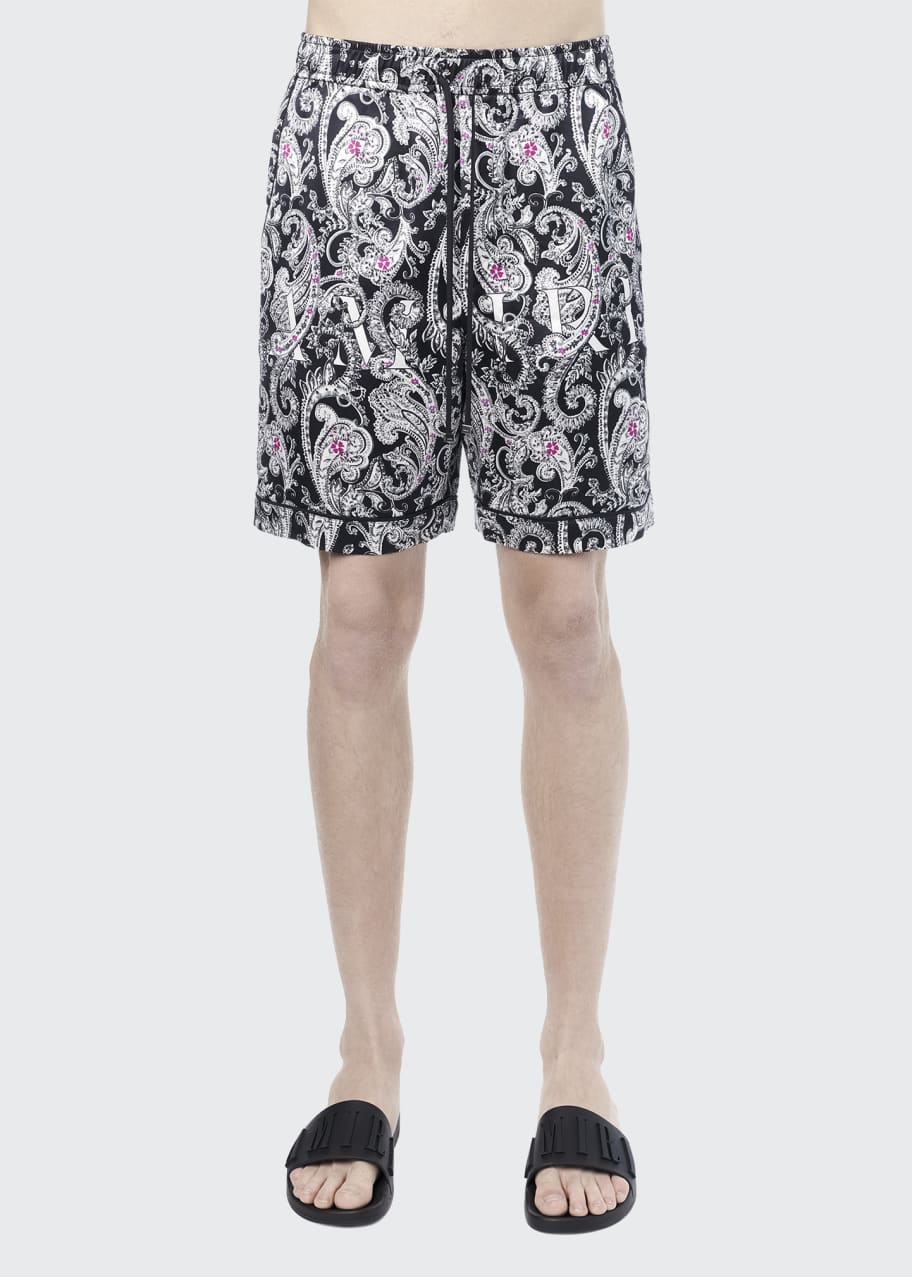 amiri paisley shorts