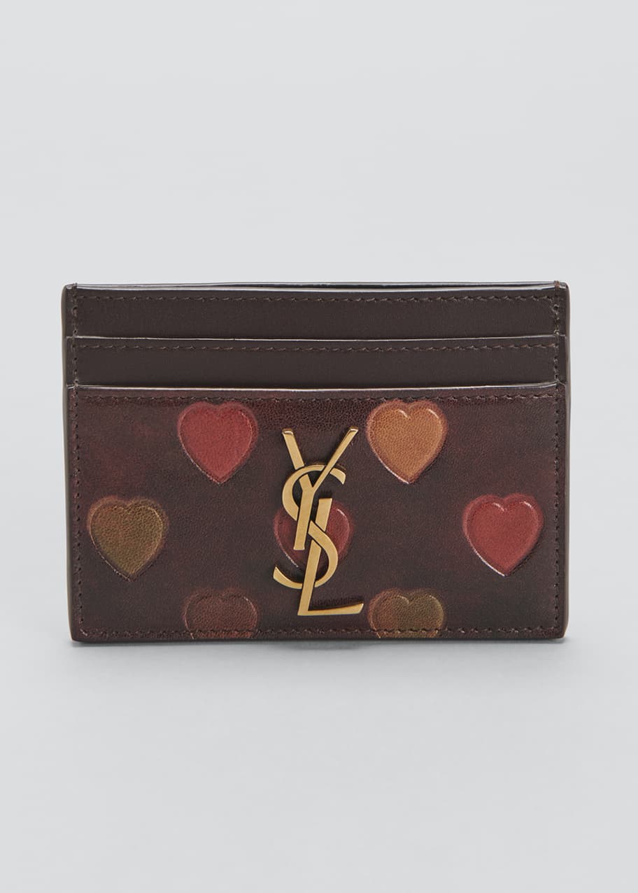 Heart Ysl Wallets Authentic SAINT LAURENT PARIS Wallet Leather