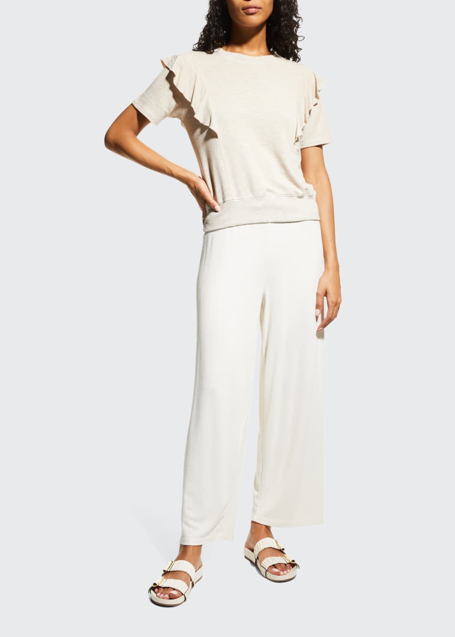 Monrow sales ruffle sweatshirt