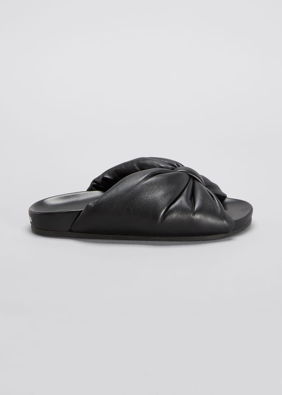 Puffy leather slides 2025
