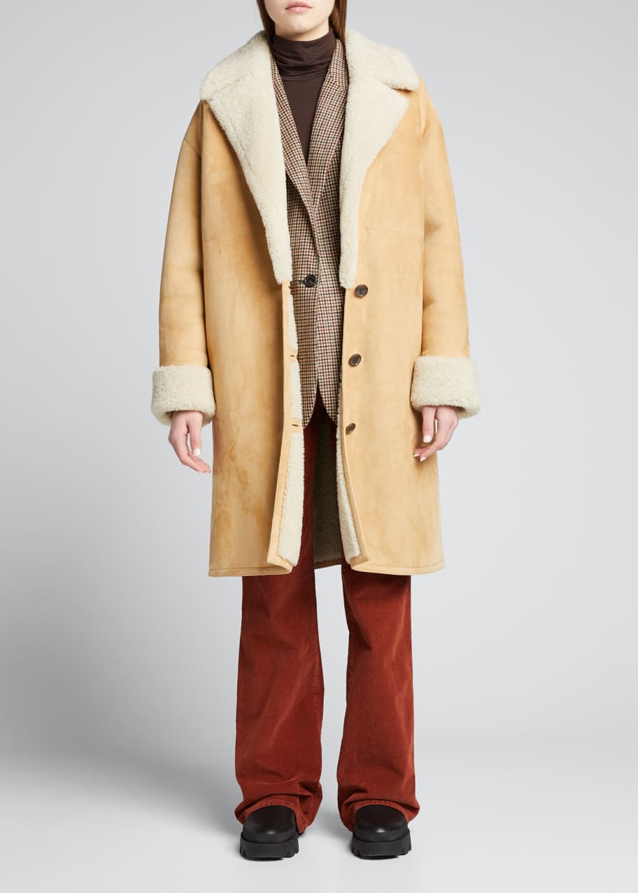 nili lotan shearling coat