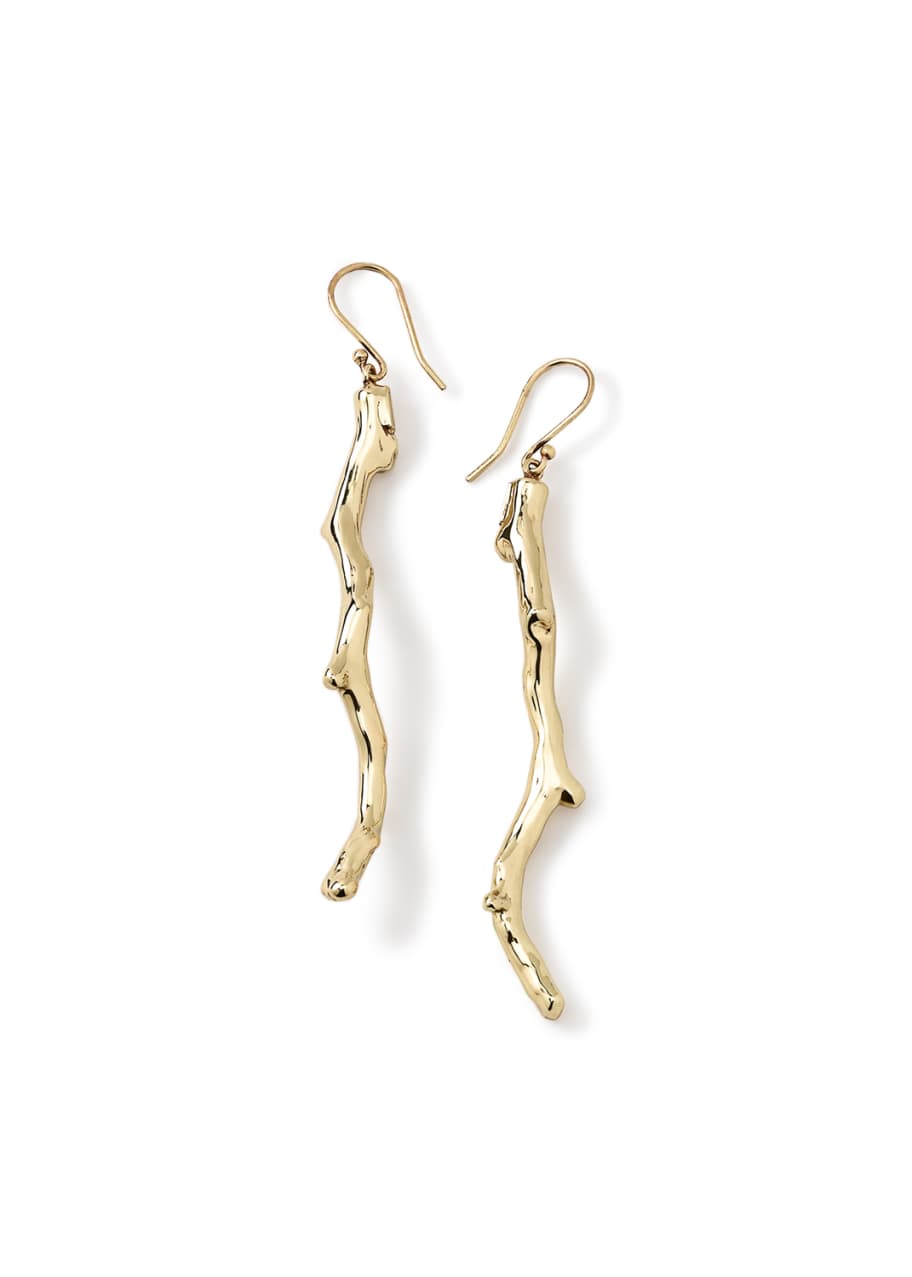 Glamazon 18k Gold Branch Earrings