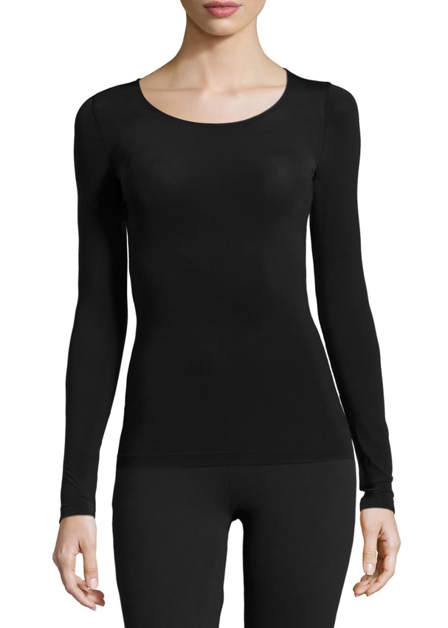 Buenos Aires Long-Sleeve Pullover Top, Black