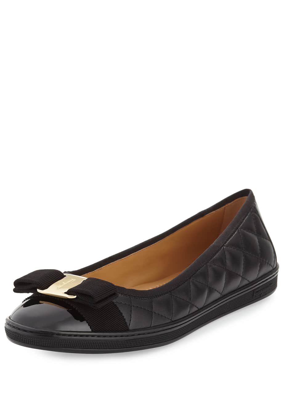 Ferragamo rufina online quilted flats
