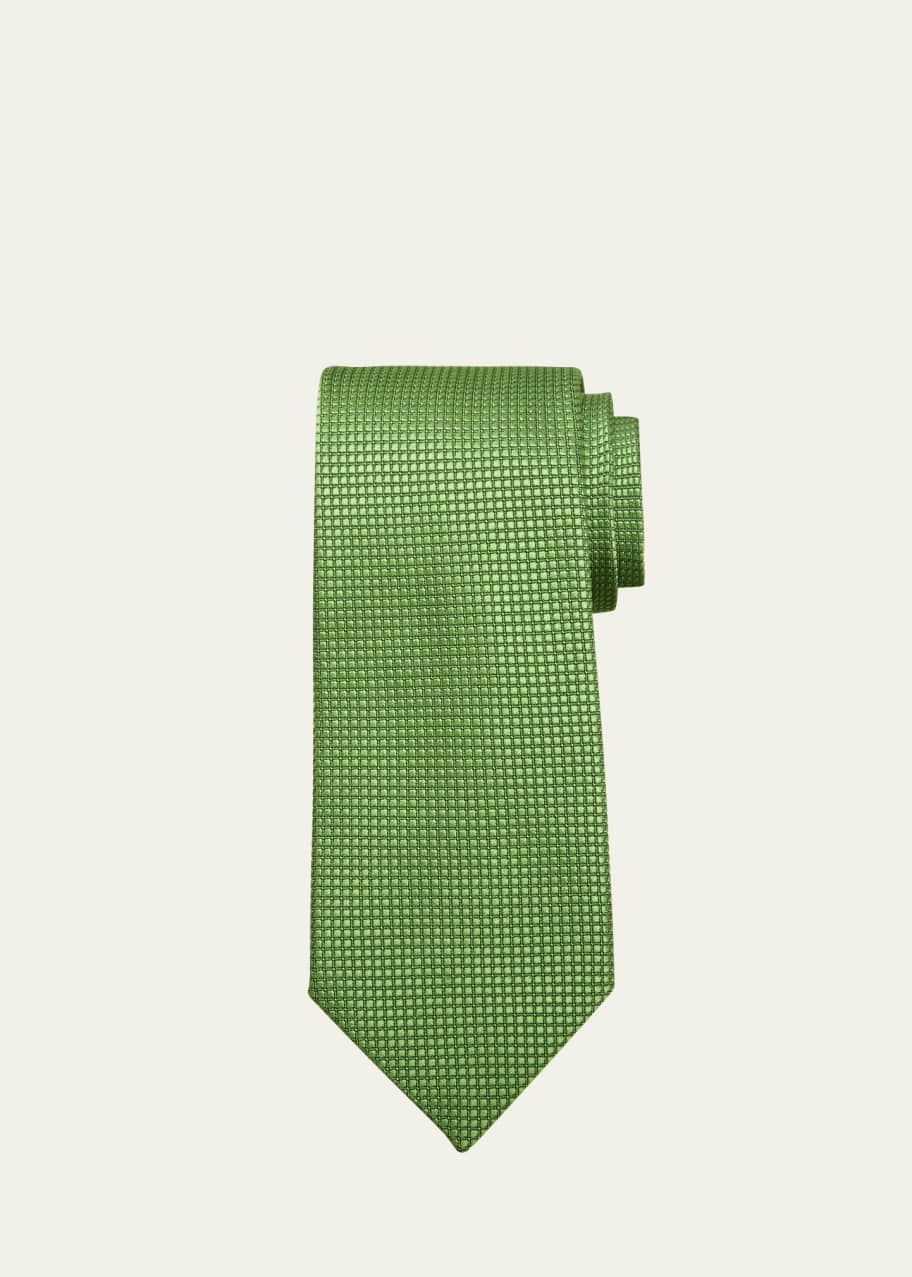 Image 1 of 1: Men's Textured Silk Tie