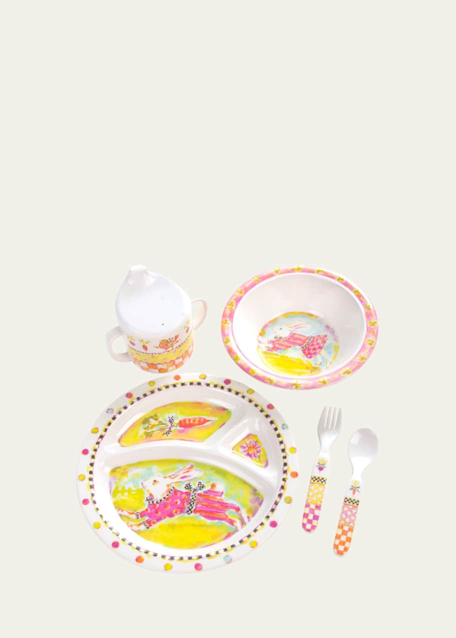Image 1 of 1: Toddlers' Bunny Dinnerware Set