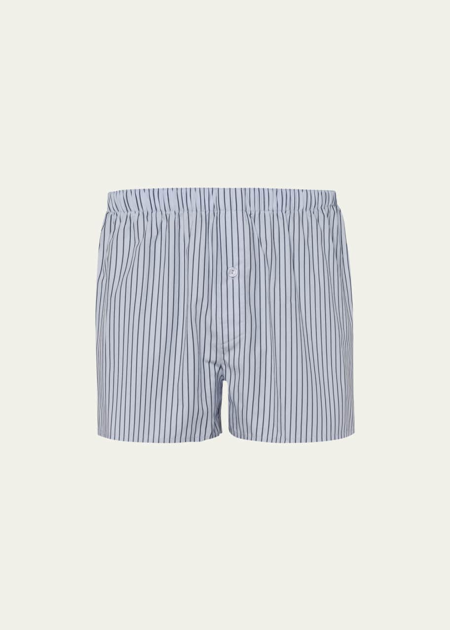 Image 1 of 1: Men's Fancy Woven Cotton Boxers