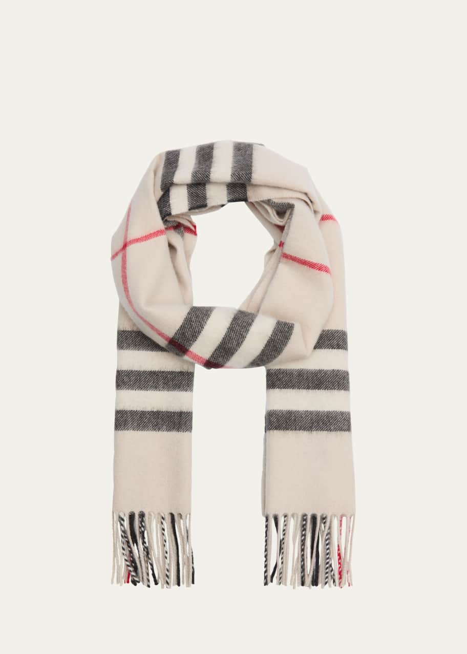 Burberry Giant-Check Cashmere Scarf - Bergdorf Goodman