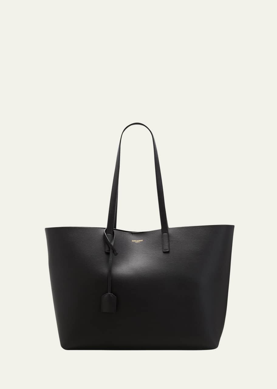 Saint Laurent East West Calfskin Shopping Tote Bag Bergdorf Goodman