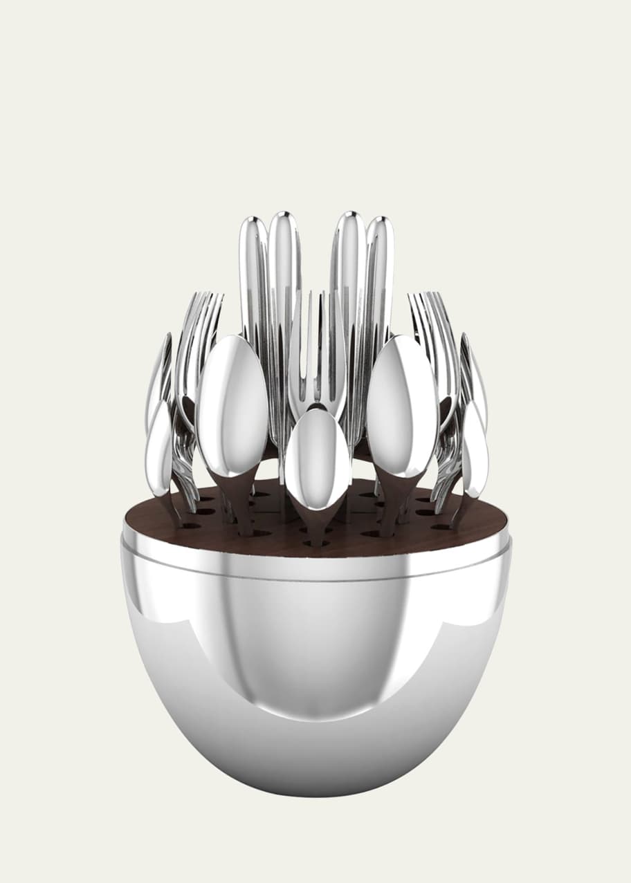 Image 1 of 1: 24-Piece Mood Silver-Plated Flatware Service