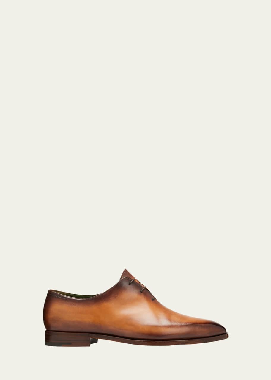 Berluti Men's Alessandro Demesure Leather Oxfords - Bergdorf Goodman