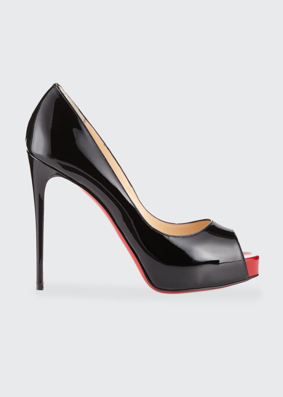 Christian Louboutin New Very Prive Patent Red Sole Pumps