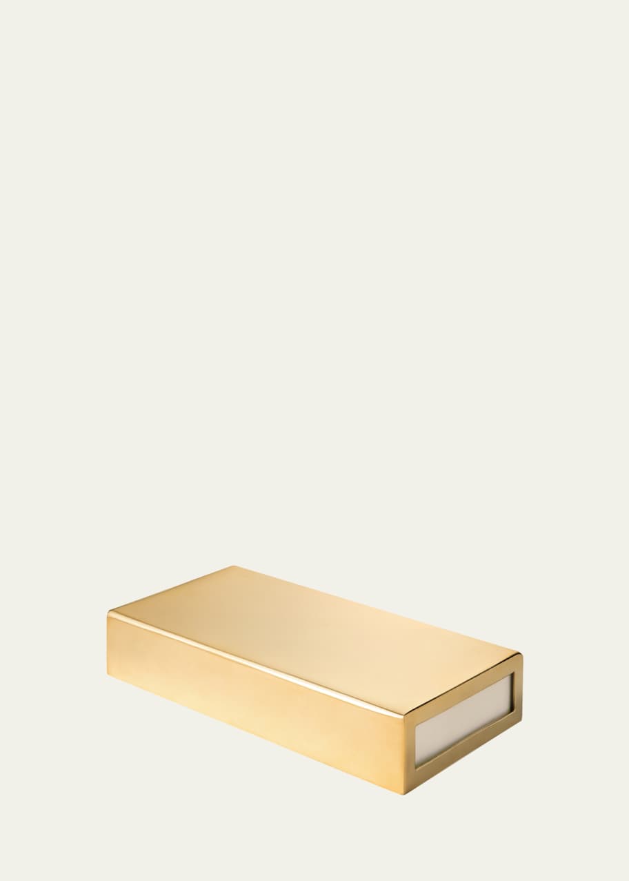Image 1 of 1: Oversized Gold Matchbox