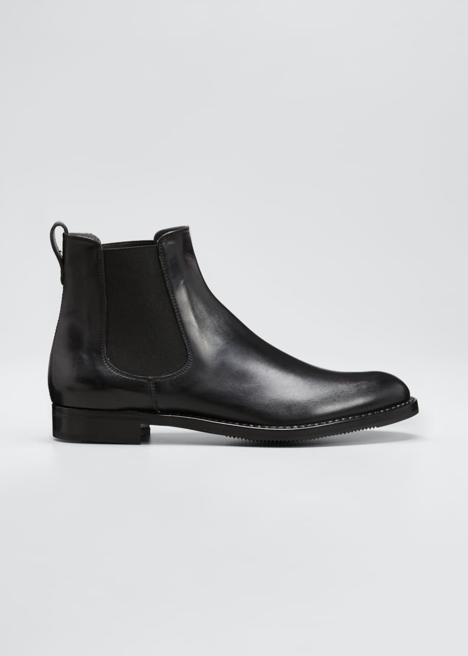 Gravati Tumbled Leather Chelsea Boots Bergdorf Goodman