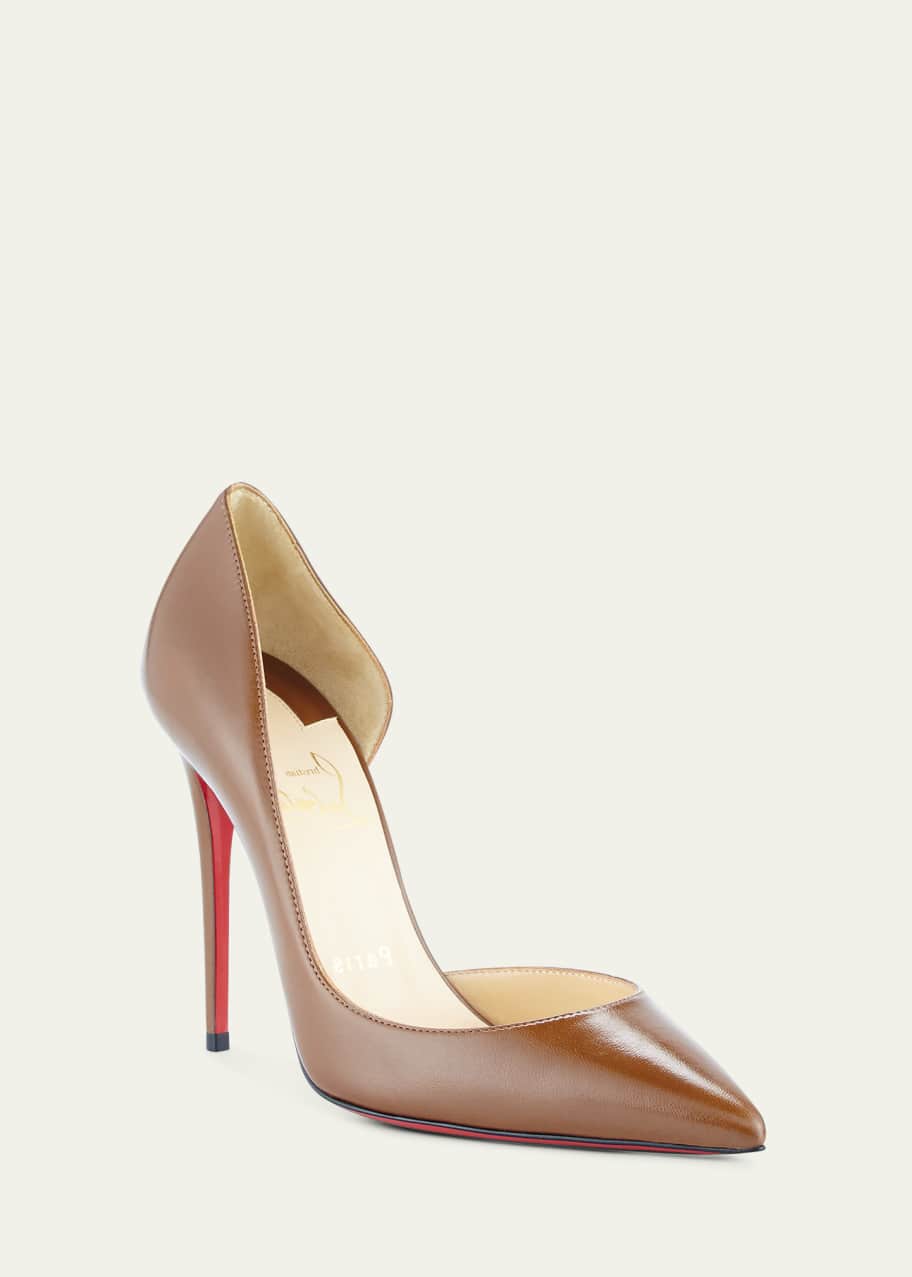 Iriza Patent Open Side Red Sole Pump