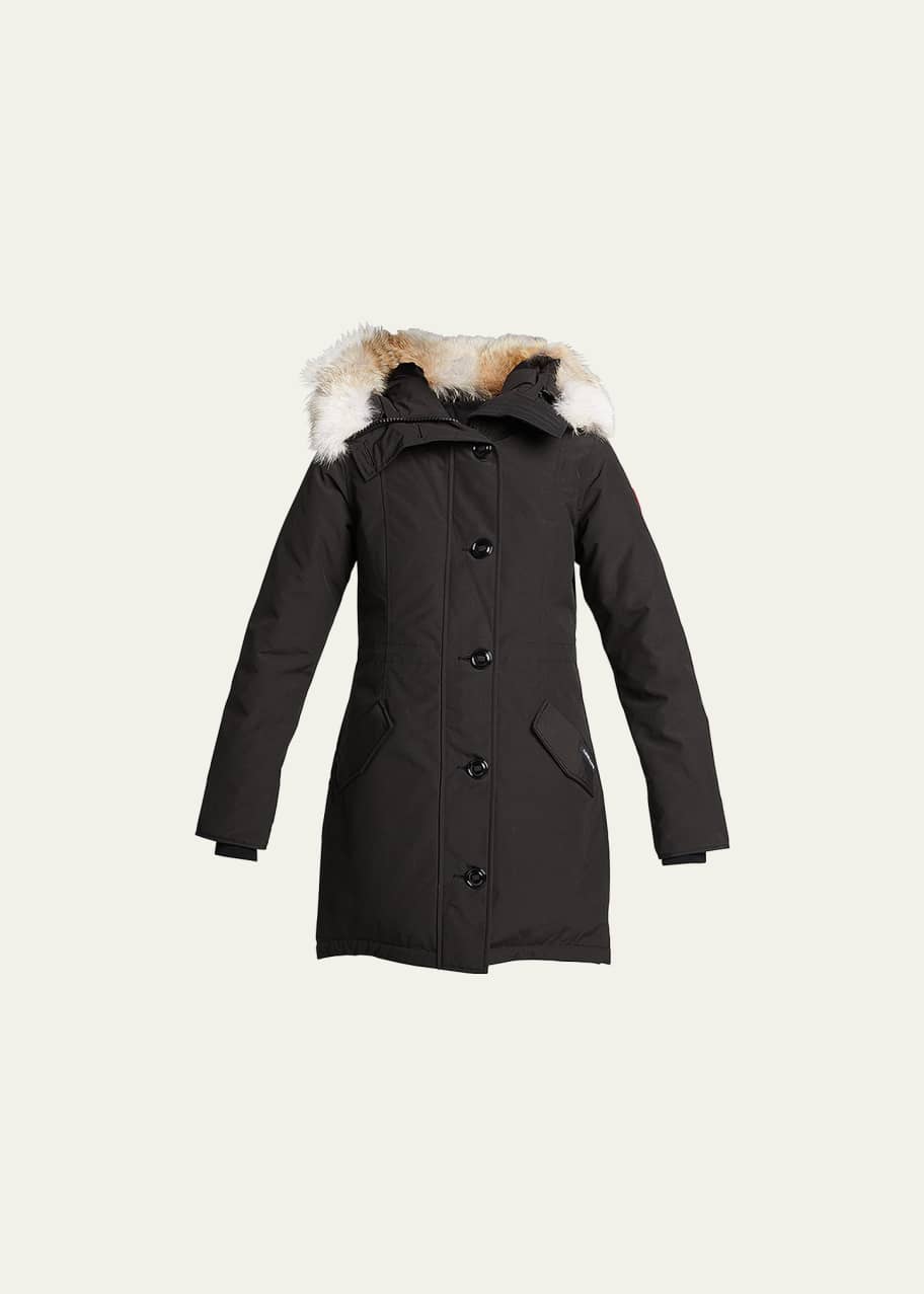 Canada goose rossclair best sale fur trim down parka