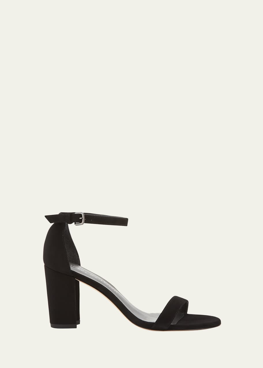 Stuart Weitzman Nearlynude Suede City Sandals Bergdorf Goodman