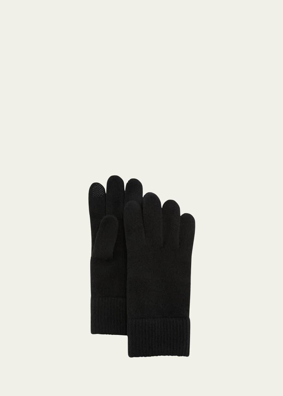 Bergdorf Goodman Cashmere Touchscreen Gloves Bergdorf Goodman