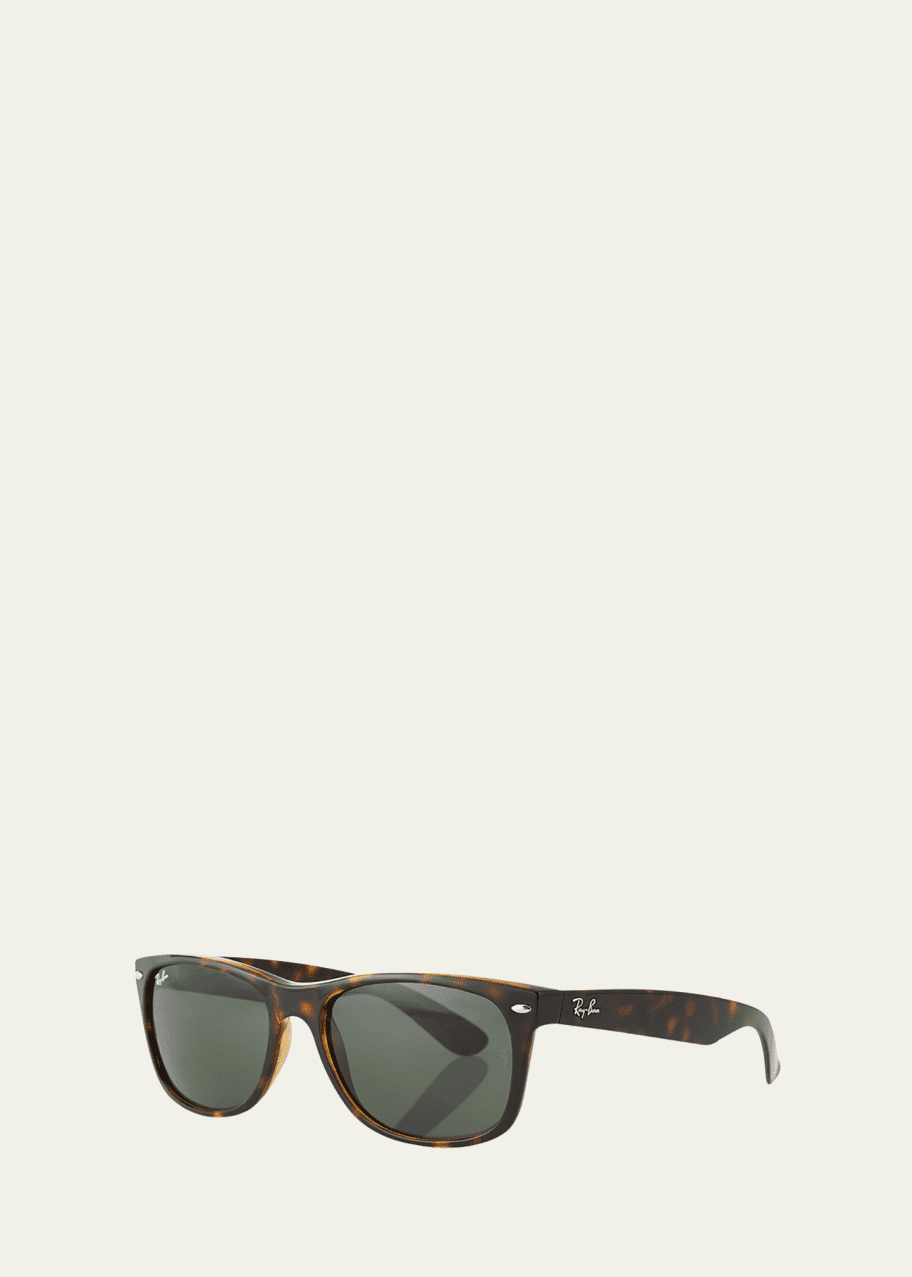 Image 1 of 1: Men's New Wayfarer 58mm Flat-Top Plastic Sunglasses