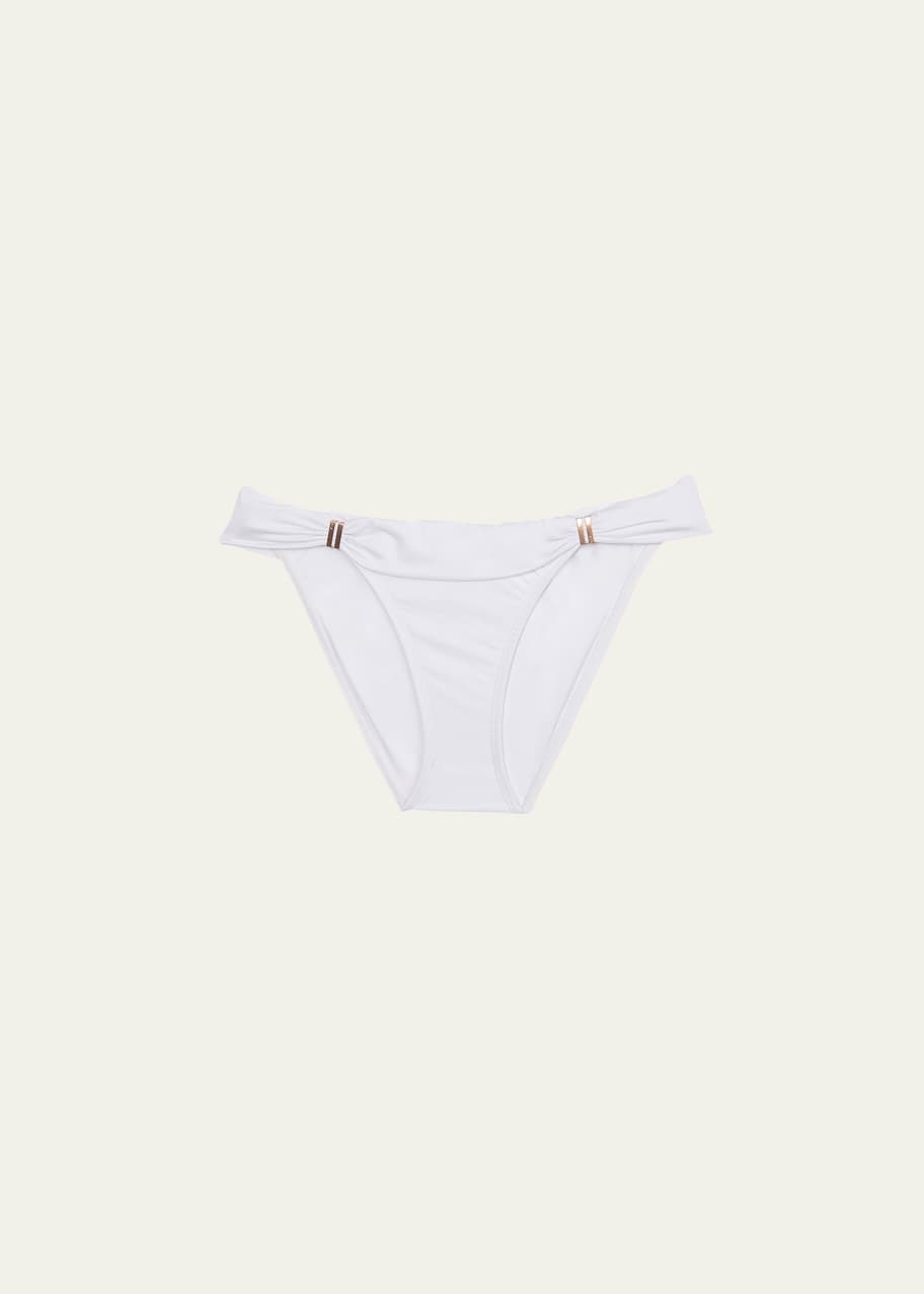 Image 1 of 1: Bia Solid Swim Bikini Bottom, White