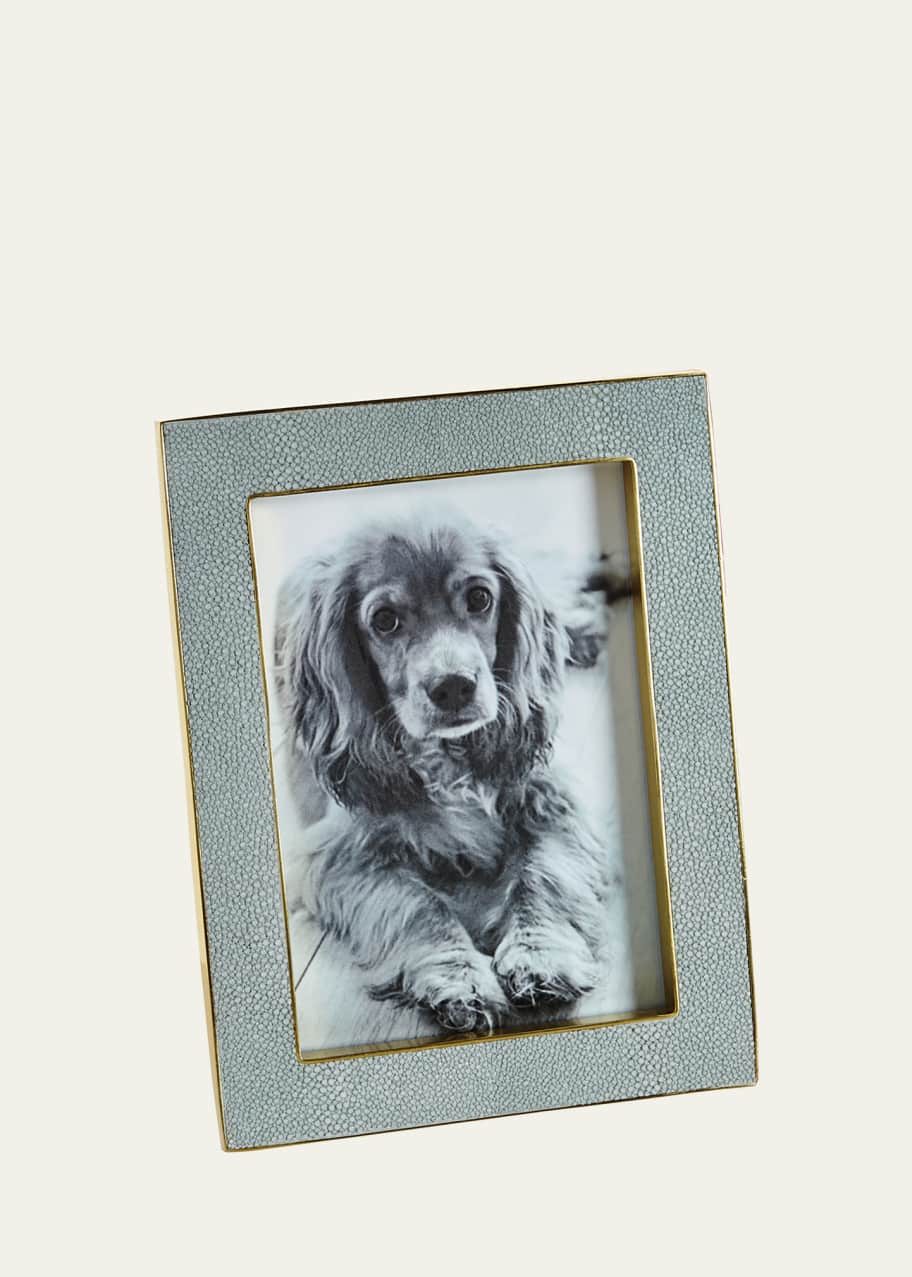 Image 1 of 1: Classic Faux Shagreen 5" x 7" Picture Frame